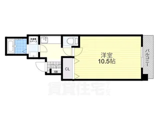 クエスト西大路【8階】の間取り