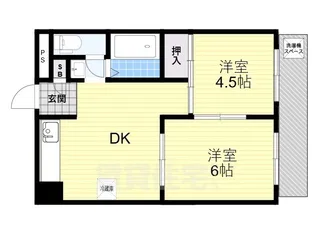 イーストパークマンション【2階】の間取り