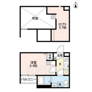 クラリエール日照町【2階】の間取り