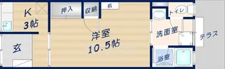 常盤荘【1階】の間取り
