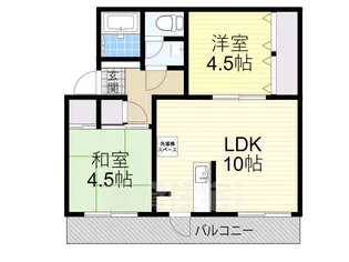 羽衣団地B棟【1階】の間取り