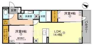 パサログランデ大美野【1階】の間取り