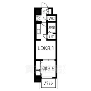 ファステート名古屋駅前アルティス【7階】の間取り