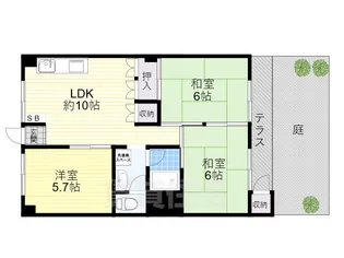 ネオライフマンション高槻【1階】の間取り
