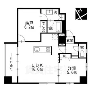 エルミタージュ新栄【8階】の間取り