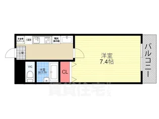 レ・ゼフィール【5階】の間取り