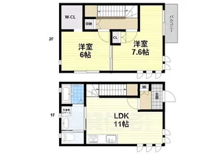 三国ヶ丘residenceE棟【1階】の間取り