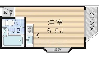 メゾン三国【2A号室】の間取り