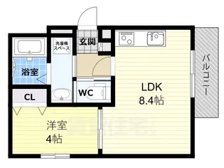 ALEGRIA道明寺【3階】の間取り