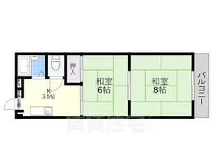 第3シャトーモリオカ【4階】の間取り