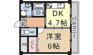 YUWA SETA【4階】の間取り