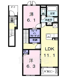 ルミエール中野新町【2階】の間取り