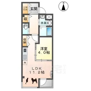 クオーレ浄心【3階】の間取り