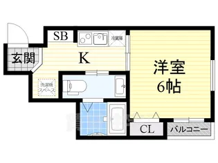 ウィンズコート清水【1階】の間取り