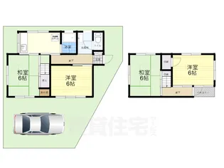 兵庫県西宮市下大市西町【一戸建】の間取り