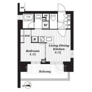 オープンレジデンシア金山ザ・プレイス【12階】の間取り