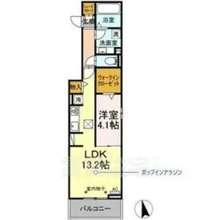 eclat AKEBONO【1階】の間取り