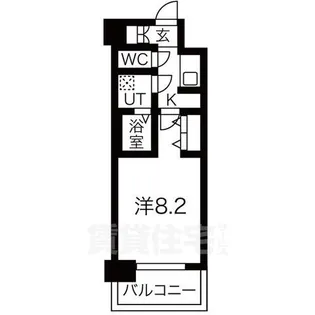 メイクス名駅太閤【1階】の間取り