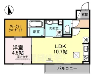リバーサイド浪漫【2階】の間取り