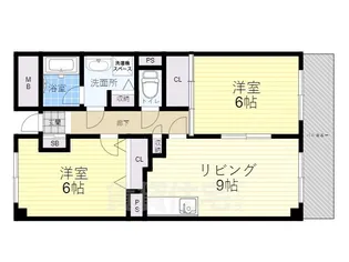 ベルメゾン【5階】の間取り