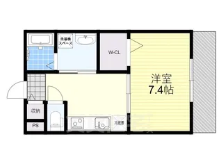 ライフガーデン上野芝【1階】の間取り
