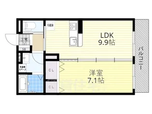 ベルメゾンF1【2階】の間取り