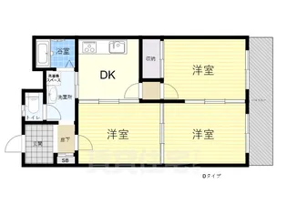 新大阪末広第1ハイツ【3階】の間取り