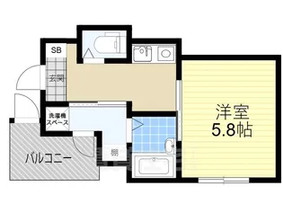 グランエスコート淀川【1階】の間取り