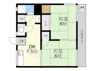 東泉ヶ丘ハイツ【2階】の間取り
