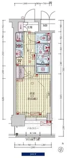 プレサンス新大阪イオリア【9階】の間取り