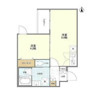 ウェルスクエア京都智恵光院【3階】の間取り