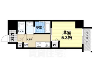フォーリアライズ昭和南通I【5階】の間取り