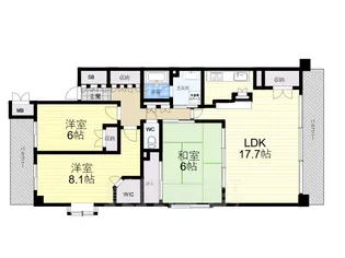 アーバンドルフ甲子園口【3階】の間取り