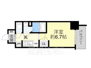 ArtizA淡路【3階】の間取り
