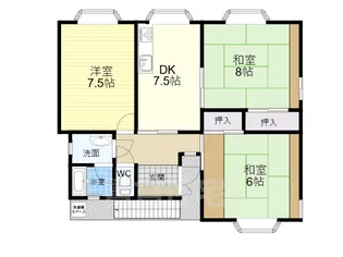 JGS緑丘マンション【3階】の間取り