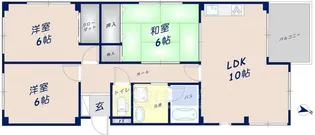 ヴェナビスタ石切【3階】の間取り