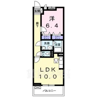 メゾン川勝Ⅲ【1階】の間取り