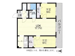 グランプラス覚王山【2階】の間取り