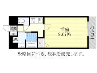 NONAMI RISE【11階】の間取り