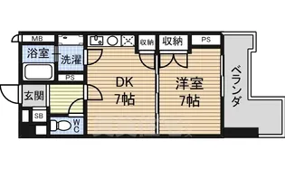 久屋グリーンビル【9階】の間取り