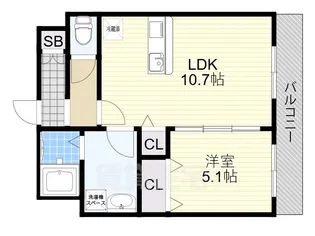 ミモザコート【3階】の間取り