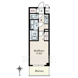 S-RESIDENCE名駅North2【3階】の間取り