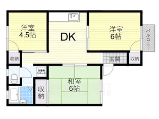 グリーンヒルA・B棟【1階】の間取り