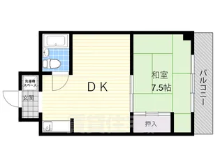 大阪府大阪市都島区東野田町4丁目【マンション】の間取り