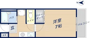 グラン三木【3階】の間取り