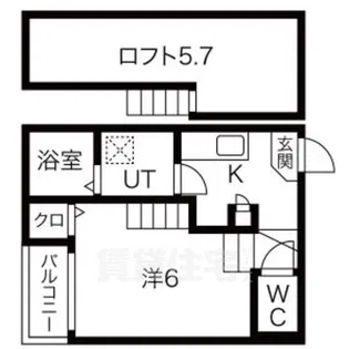 ラ・ポルト【2階】の間取り