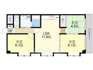 ラ・メゾン・ブリエ【5階】の間取り