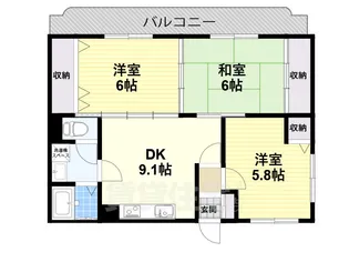 フルーエント4【3階】の間取り