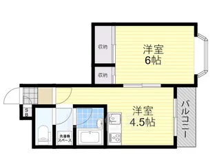 ハイツウッディ【3階】の間取り