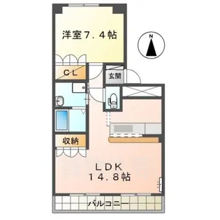 ステイタカダ【1階】の間取り